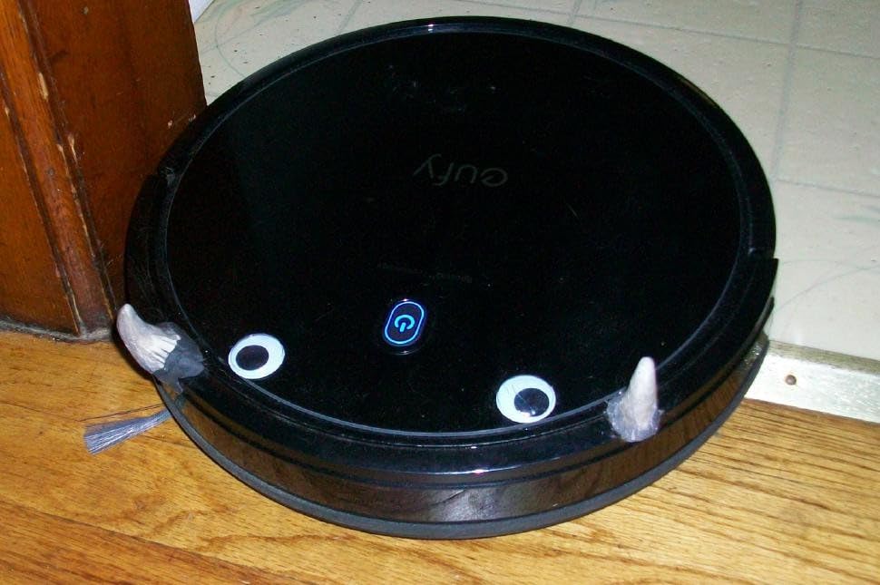 eufy Like-New BoostIQ RoboVac 11S MAX, Robot Vacuum Cleaner, Super-Thin, Powerful Suction, Quiet, Self-Charging Robotic Vacuum Cleaner, Cleans Hard Floors to Medium-Pile Carpets, Black (Renewed) - Customer Photo 3