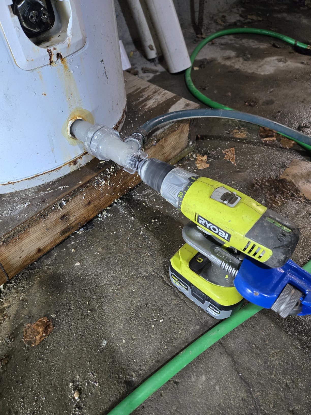 Water Heater Cleaning Tool, Improves Hot Water Supply, Removes Hard Water Sediment, Flushes Gas & Electric Tanks, Pro-Grade DIY Solution - Customer Photo 1