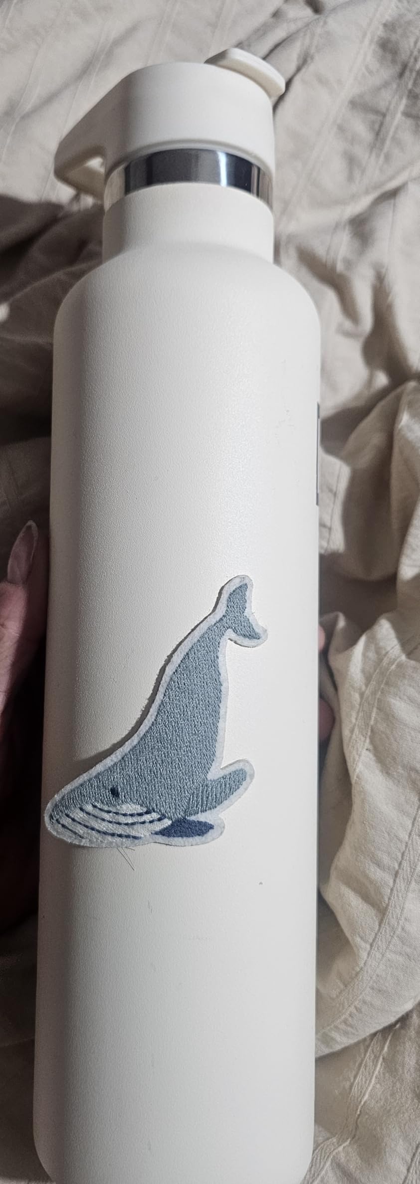 IRON °FLASK Camping & Hiking Hydration Canteens - 3 Lids (Narrow Straw Lid) Leak Proof Vacuum Insulated Stainless Steel - Hot & Cold Double Walled Sports Water Bottle - Twilight Blue, 24 Oz - Customer Photo 2