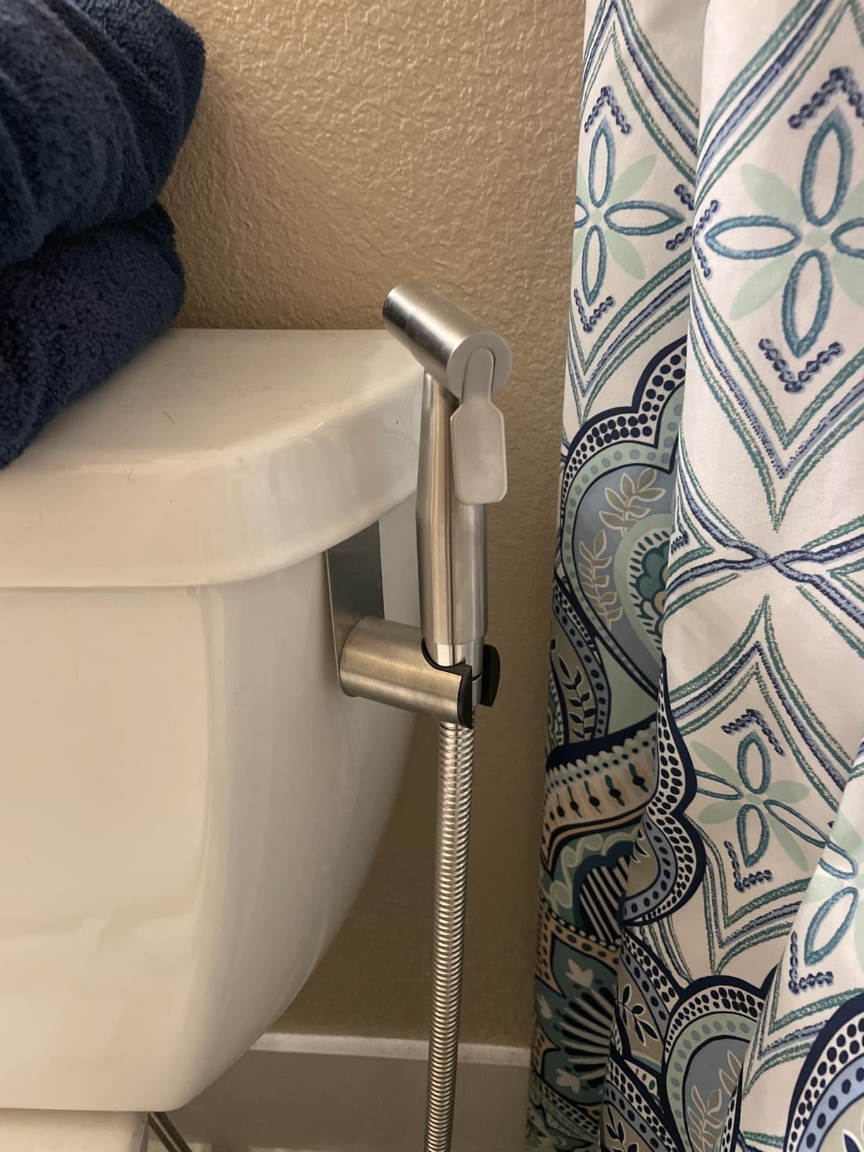 New Version Handheld Bidet Sprayer for Toilet, Premium Stainless Steel Bathroom Bidet Sprayer Set, Baby Cloth Diaper Sprayer with Superior Complete Spray Hoses Kit, Support Wall or Toilet Mount - Customer Photo 1