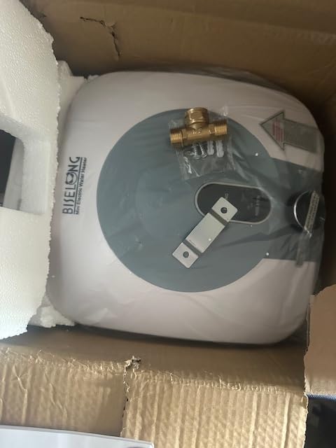 110V-120V 1440-1500W Small Under Sink Tank 2.5 Gallon Water Heater Hot Storage,Mini Instant Electric RV TR Trailer Kitchen Compact,Food Truck 2 PCs 16