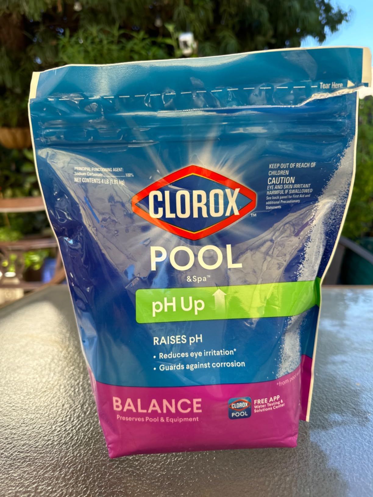 Clorox® Pool&Spa™ Swimming Pool pH Up, Raises pH, Protects Against Eye and Skin Irritation, 4LB (Pack of 1) Customer Review Clorox® Pool&Spa™ Swimming Pool pH Up, Raises pH, Protects Against Eye and Skin Irritation, 4LB (Pack of 1) - Customer Photo 1