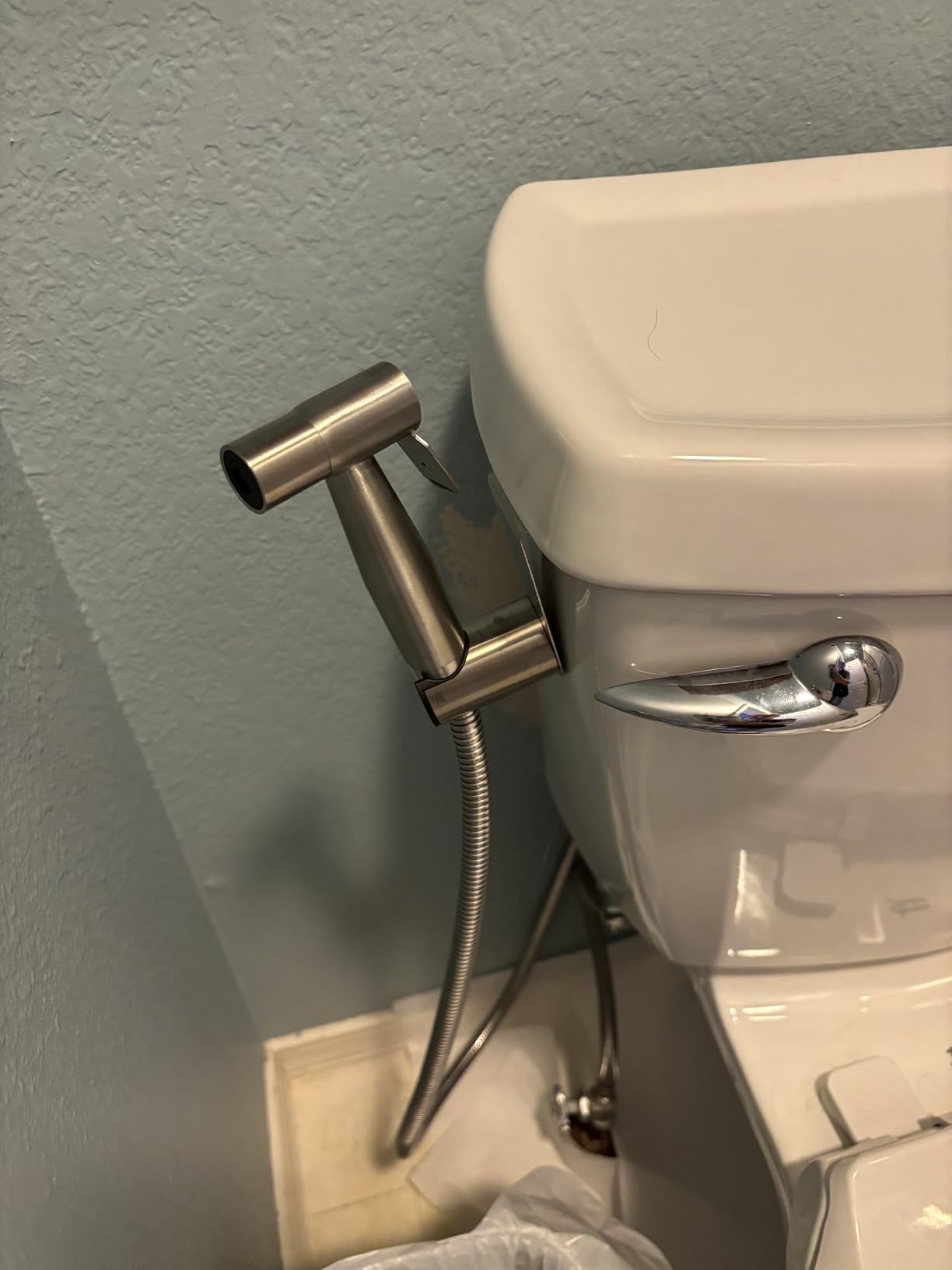 Arofa Handheld Toilet Bidet Sprayer for Toilet-Adjustable Water Pressure Control with Bidet Hose for Feminine Wash, Stainless Steel Brushed Nickel Bidet Faucet Cloth Diaper for Baby Wash - Customer Photo 2