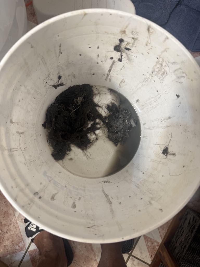 Drain Auger, Clog Remover with Drill Adapter, 25 Feet Flexible Plumbing Snake Use Manually or Powered for Kitchen,Bathrom and Shower Sink, Comes with Gloves (orange) - Customer Photo 2