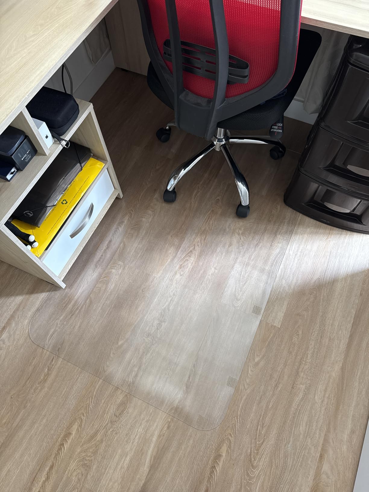 Kuyal Clear Chair mat for Hard Floors 36 x 48 inches Transparent Floor Mats Wood/Tile Protection Mat for Office & Home (36