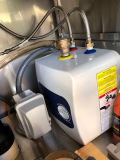 Electric Mini Tank Water Heater UL Listed, ThermoMate 2.5 Gallons Small Under Sink Water Heater for Point of Use Instant Hot Water 110V 120V, Wall or Floor Mounted, ES250 - Customer Photo 2