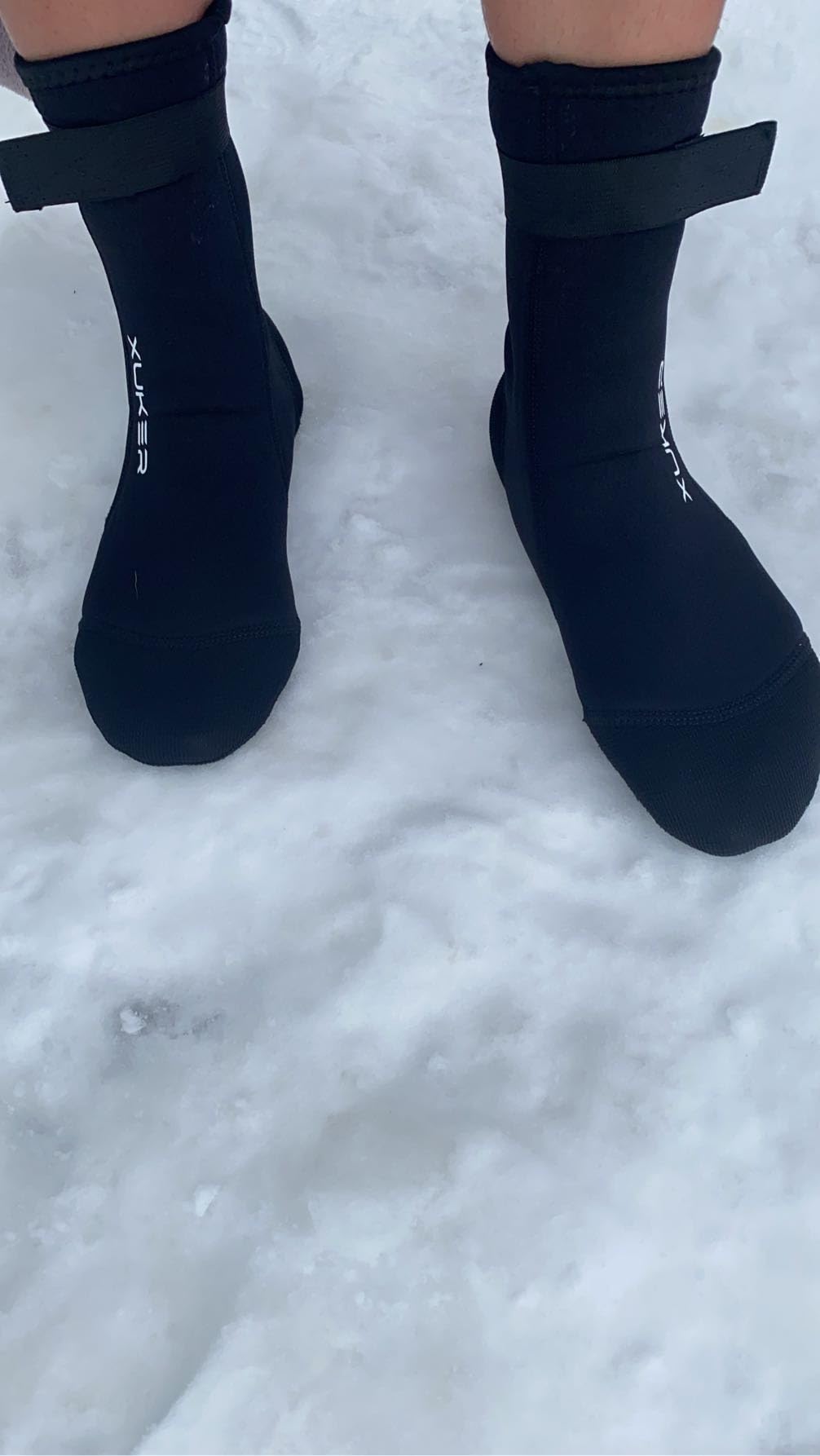 XUKER Neoprene Water Socks 3mm, Sand Proof Beach Volleyball Socks Diving Socks for Outdoor Water Sports - Customer Photo 1