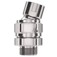 Shower Head Swivel Ball Adapter Brass Adjustable Shower Arm Connector Universal Showering Component Shower Arm Extension, Polished Chrome - Customer Photo 1