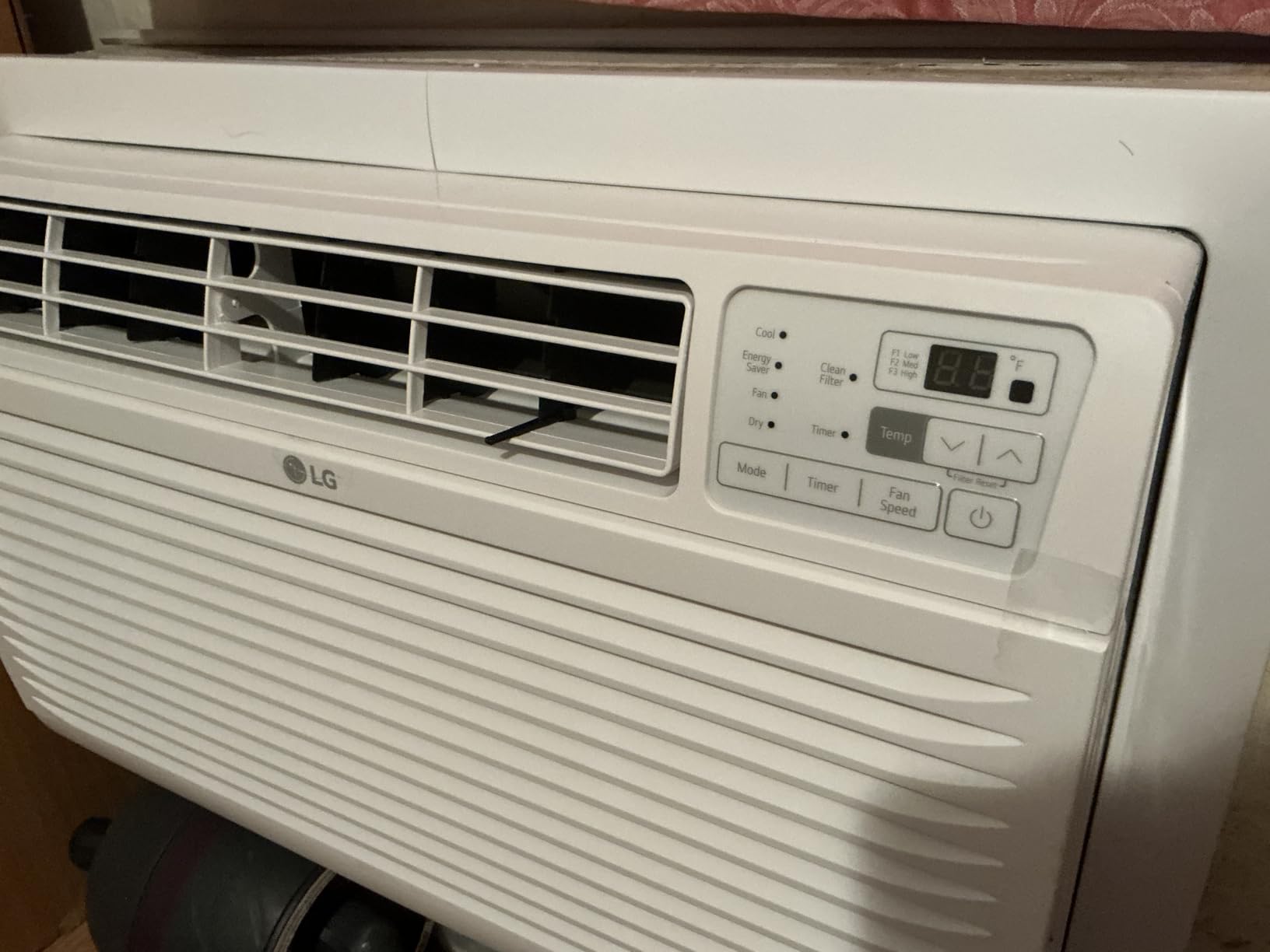 LG 14,000 BTU Through the Wall Air Conditioner, 230/208V, Cools 700 Sq.Ft. for Bedroom, Living Room, Apartment, Electronic Control with Remote, White - Customer Photo 2