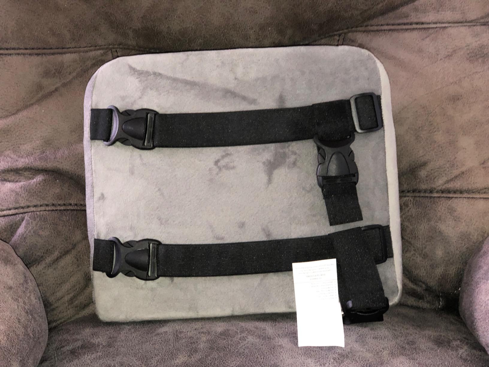 ComfiLife Lumbar Support Back Pillow Office Chair and Car Seat Cushion - Memory Foam with Adjustable Strap and Breathable 3D Mesh (Black) - Customer Photo 3