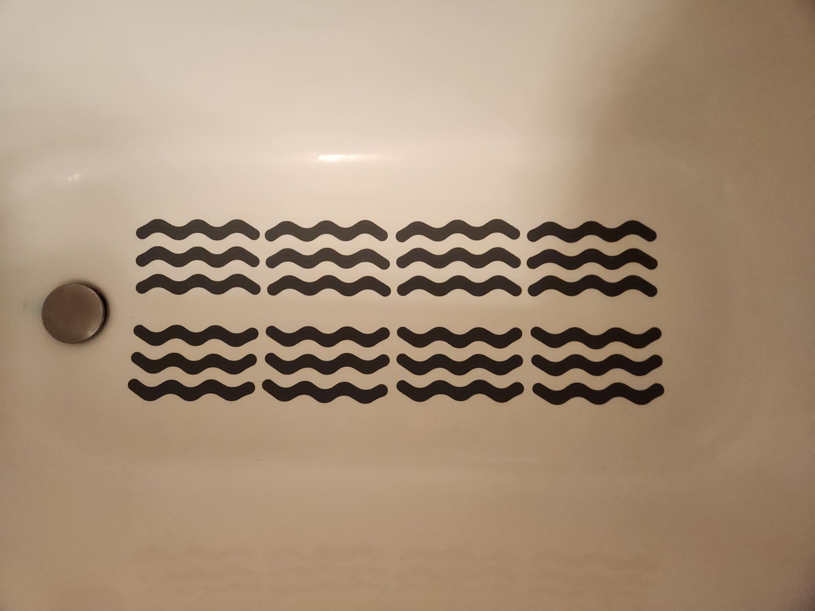 USA Patented Anti Slip Shower Stickers 24 PCS Safety Bathtub Strips Adhesive Decals with Premium Scraper for Bath Tub Shower Stairs - Customer Photo 1