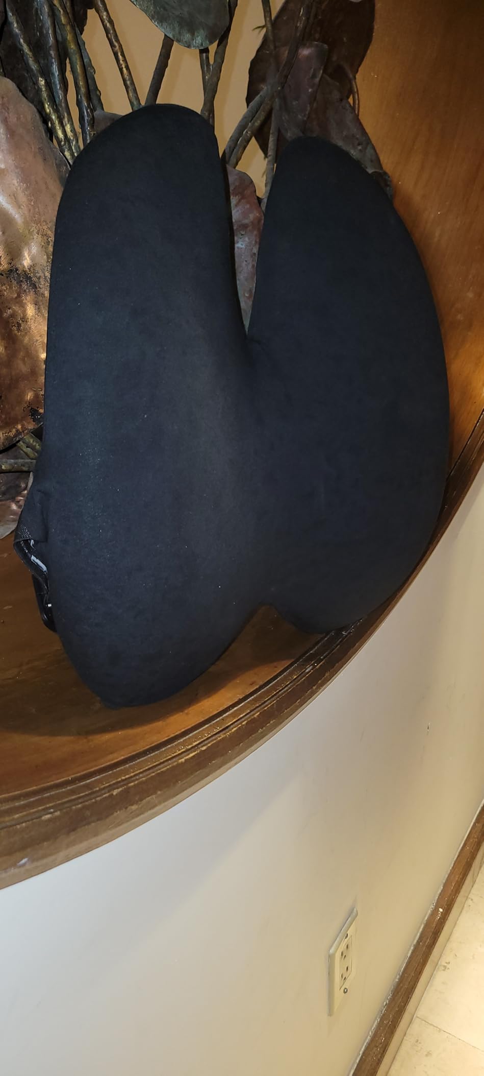 C CUSHION LAB Extra Dense Lumbar Pillow - Patented Ergonomic Multi-Region Firm Back Support for Lower Back Pain Relief - Lumbar Support Cushion with Strap for Office Chair, Car, Sofa, Plane - Black - Customer Photo 1
