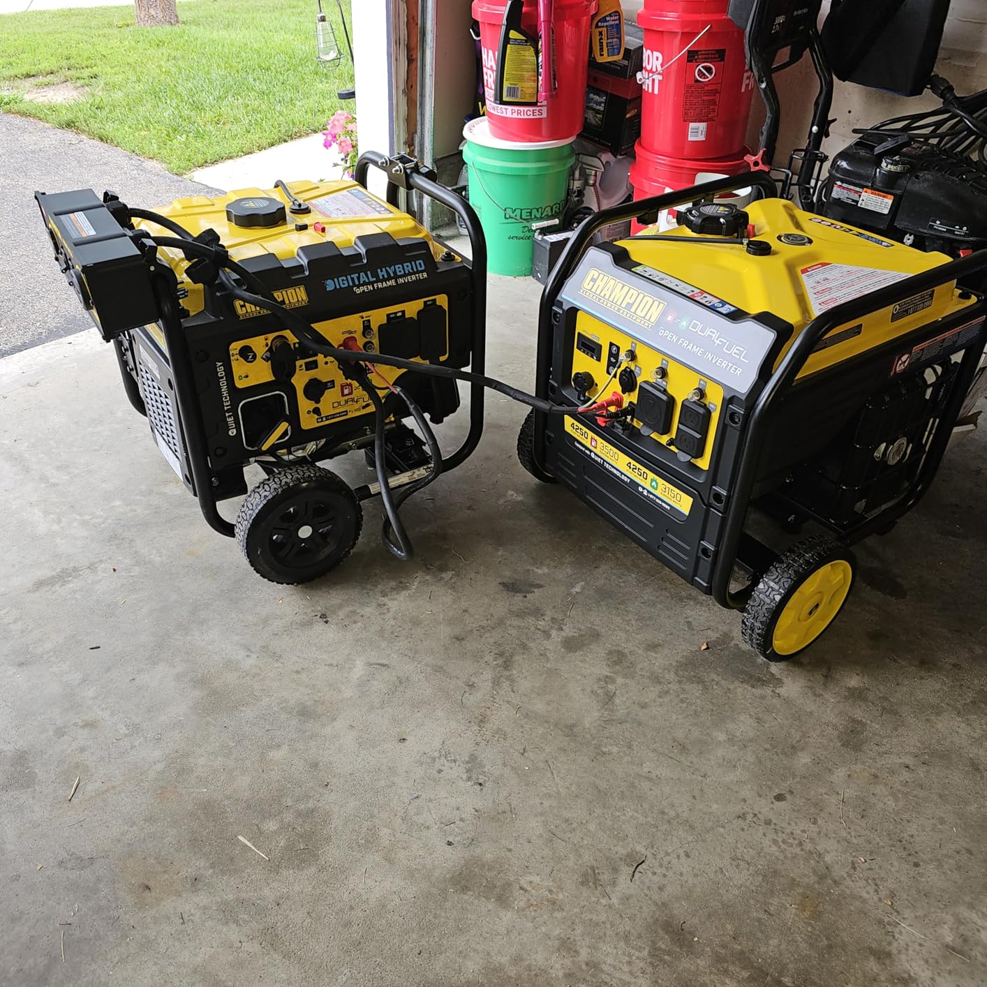 Champion Power Equipment 4250-Watt Dual Fuel RV Ready Portable Open Frame Inverter Generator with Quiet Technology customer photo 2