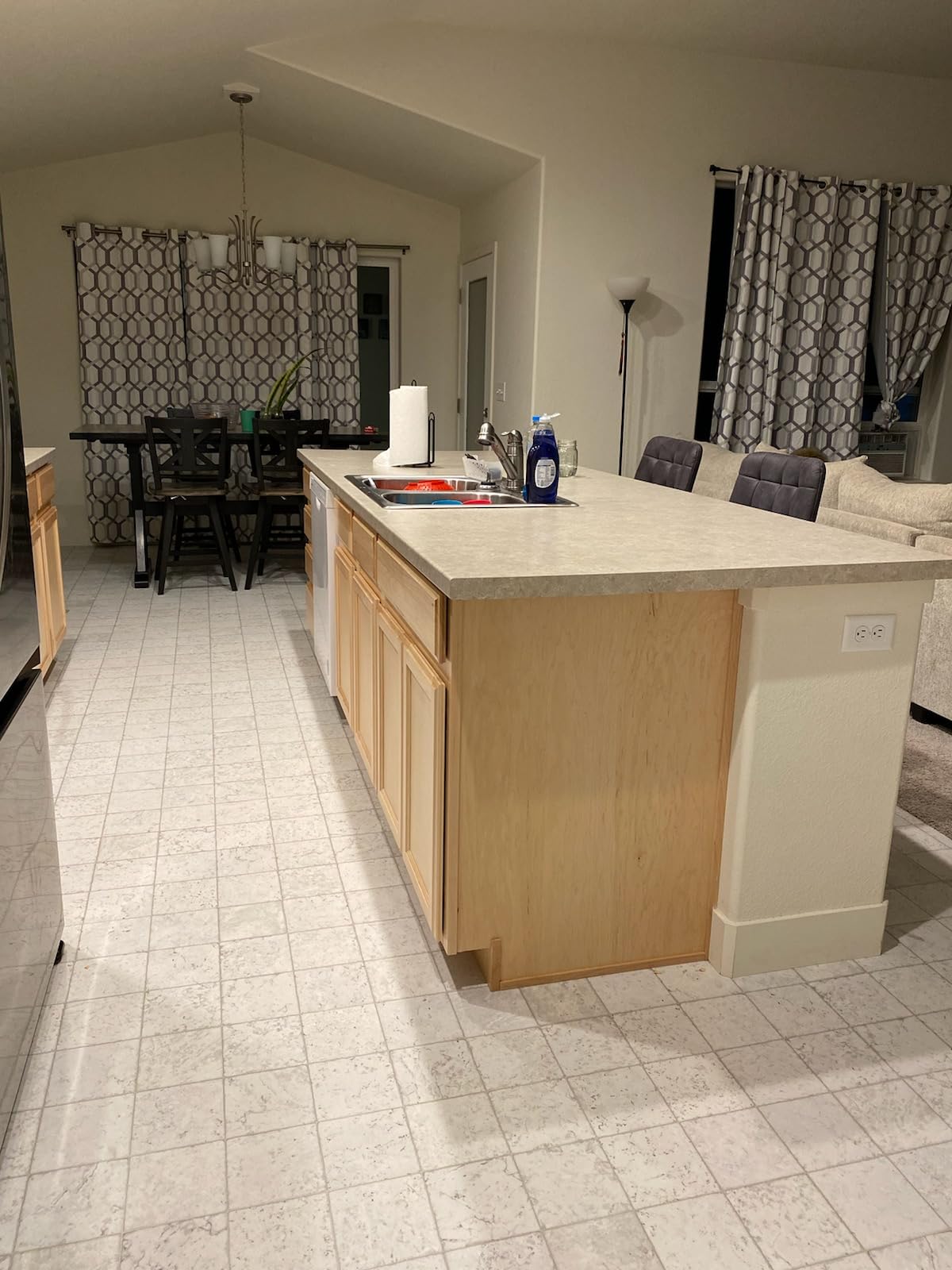 ALL-IN-ONE Paint, Durable cabinet and furniture paint. Built in primer and top coat, no sanding needed. Includes our 30 featured color card - Polo (dark navy), Quart - Customer Photo 1