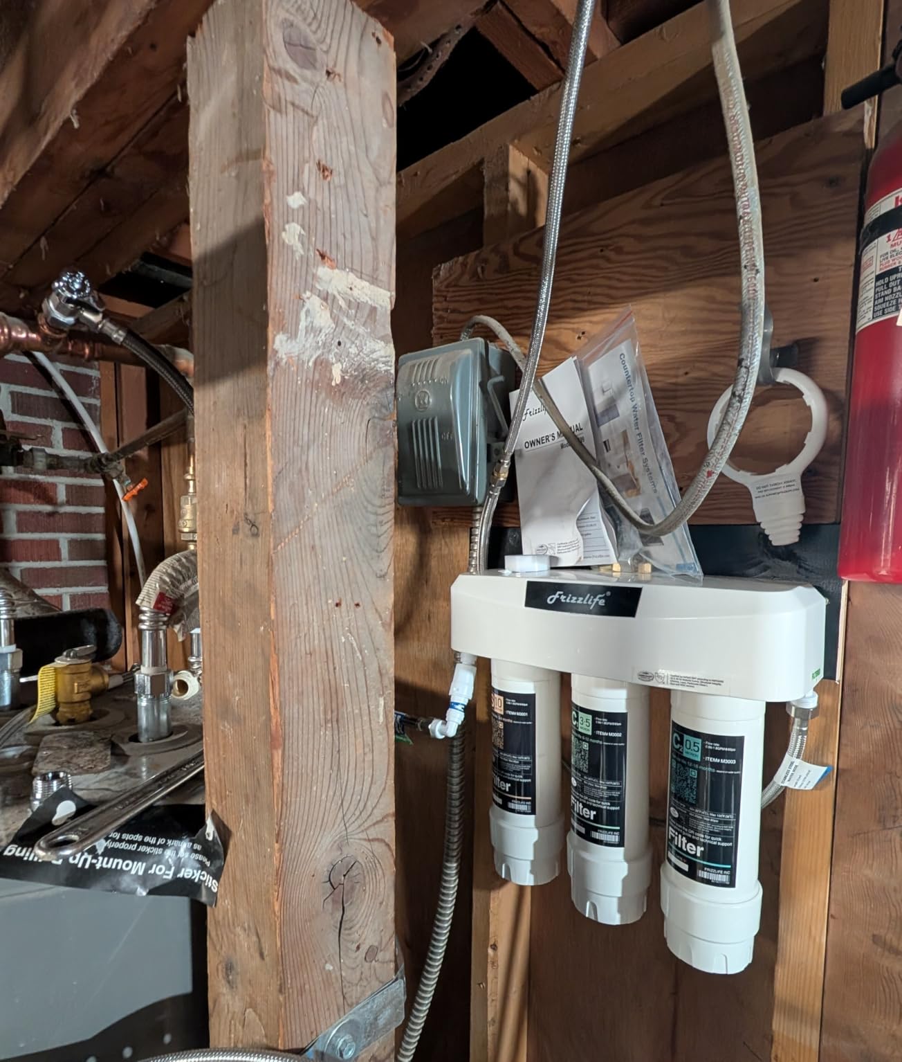 Frizzlife Under Sink Water Filter System SK99-NEW, Direct Connect, NSF/ANSI 53&42 Certified 0.5 Micron Carbon Block, Remove Lead, Chlorine, Chloramine, Fluoride, Odor & Bad Taste- Quick Change - Customer Photo 2