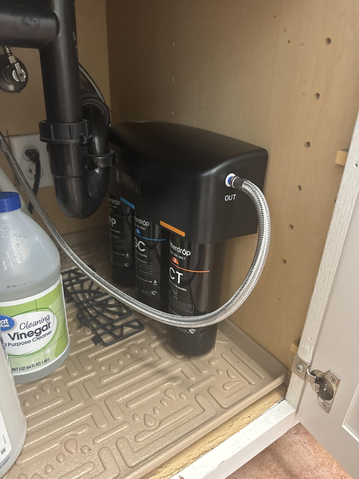 Waterdrop TSA 8 Layer Under Sink Water Filter System, Under Sink Water Filtration System, Reduces PFAS, PFOA/PFOS, Fluoride, Chlorine, Bad Taste & Odor, NSF/ANSI 42 Certified Element, USA Tech - Customer Photo 2