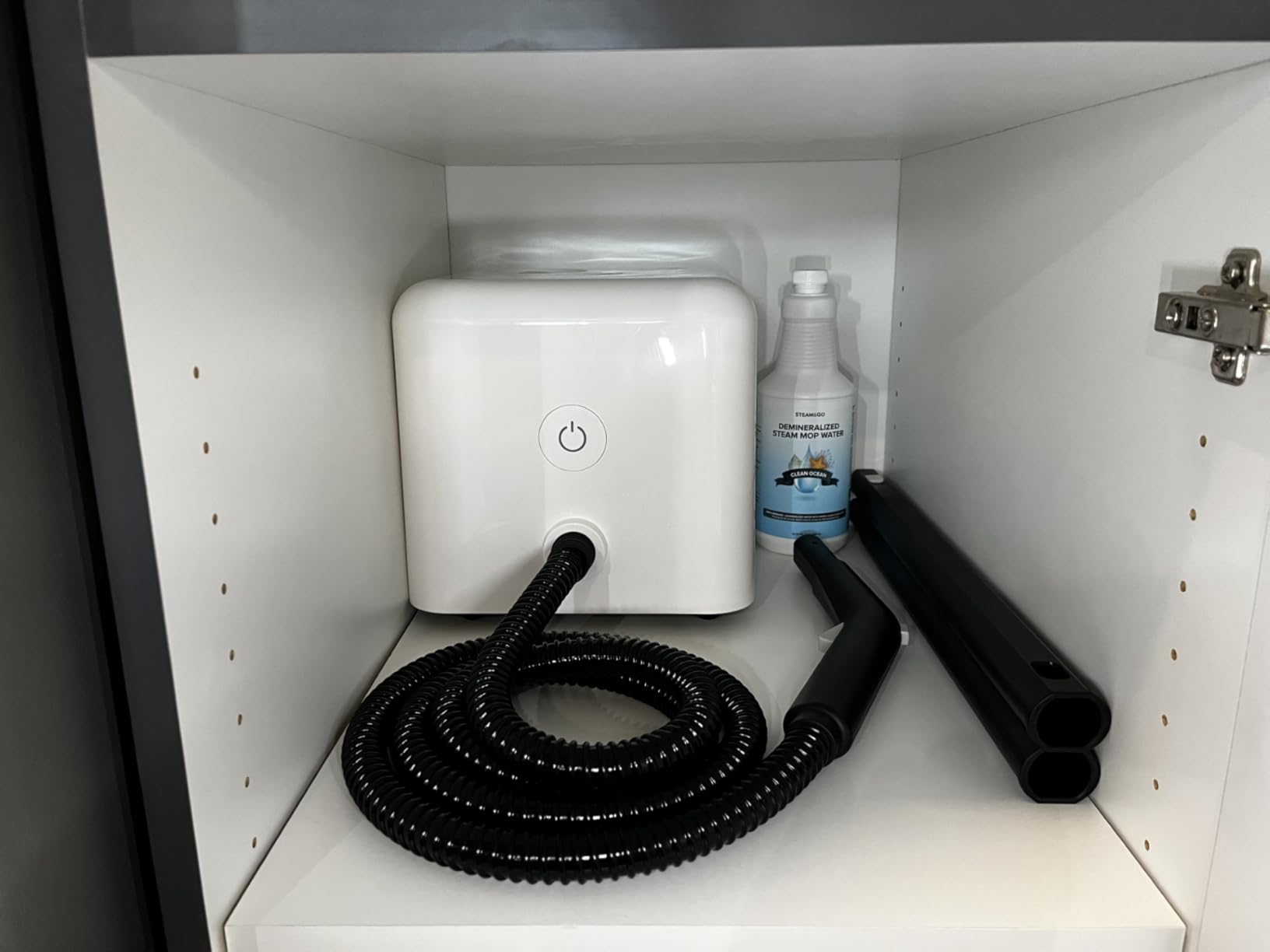 Steam & Go - Demineralized Water for Steam Cleaner, PVC-Free Floor Cleaner Liquid Compatible With Any Steam Mop, Ready-to-Use Multisurface Cleaner, Scented Mop Solution, Eucalyptus Mint, 32 oz Customer Review Steam & Go - Demineralized Water for Steam Cleaner, PVC-Free Floor Cleaner Liquid Compatible With Any Steam Mop, Ready-to-Use Multisurface Cleaner, Scented Mop Solution, Eucalyptus Mint, 32 oz - Customer Photo 2