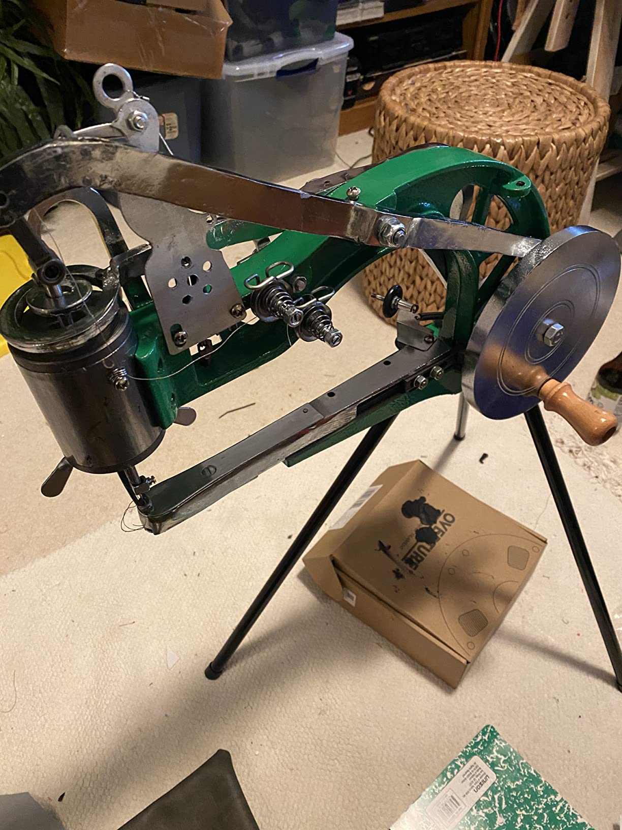 Manual Leather Sewing Machine Hand Shoe Cobbler Stitching Repair Mending Machine Patcher Dual Cotton Nylon Line Sewing Machine - Customer Photo 1