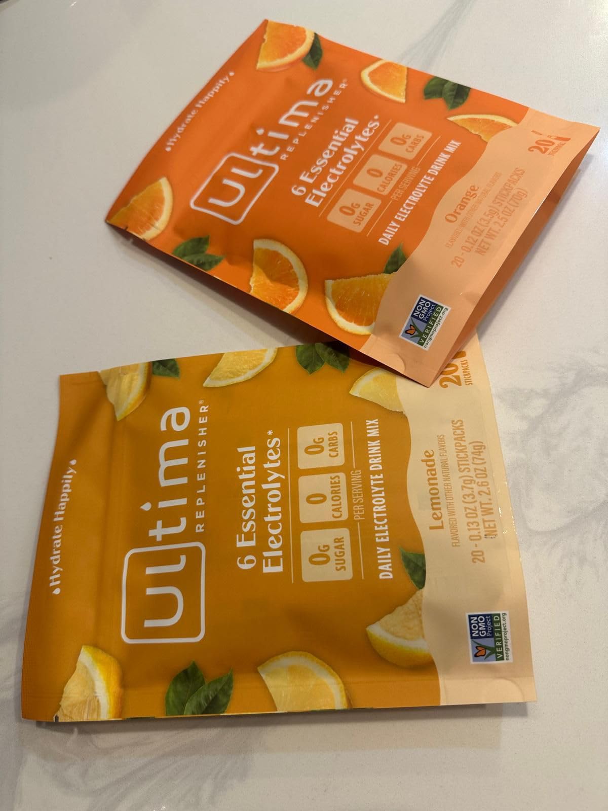 Ultima Replenisher Daily Electrolyte Powder Drink Mix – Sugar Free – Original Variety, 20 Stickpacks – Hydration Packets with 6 Electrolytes and Minerals – Keto Friendly, Vegan, Non-GMO - Customer Photo 1