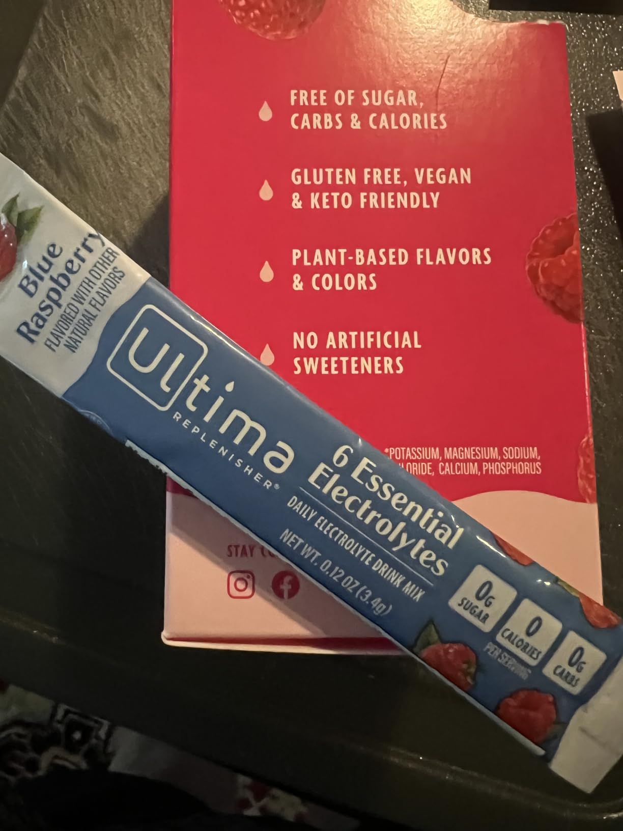 Ultima Replenisher Daily Electrolyte Powder Drink Mix – Sugar Free – Original Variety, 20 Stickpacks – Hydration Packets with 6 Electrolytes and Minerals – Keto Friendly, Vegan, Non-GMO - Customer Photo 2
