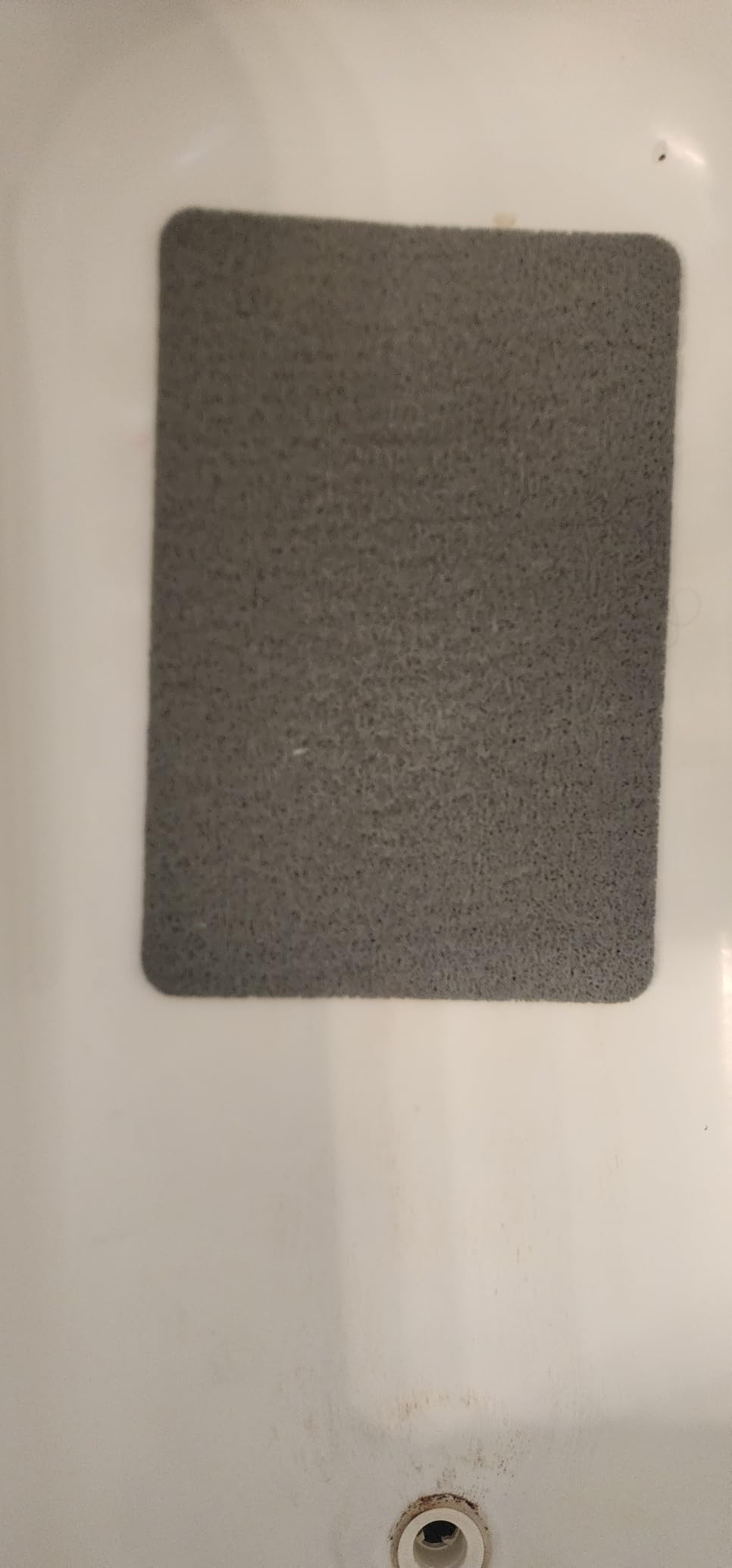 LuxStep Shower Mat Bathtub Mat,24x16 inch, Non-Slip Bath Mat with Drain, Quick Drying PVC Loofah Bathmat for Tub,Shower,Bathroom (Phthalate Free,Grey) - Customer Photo 1