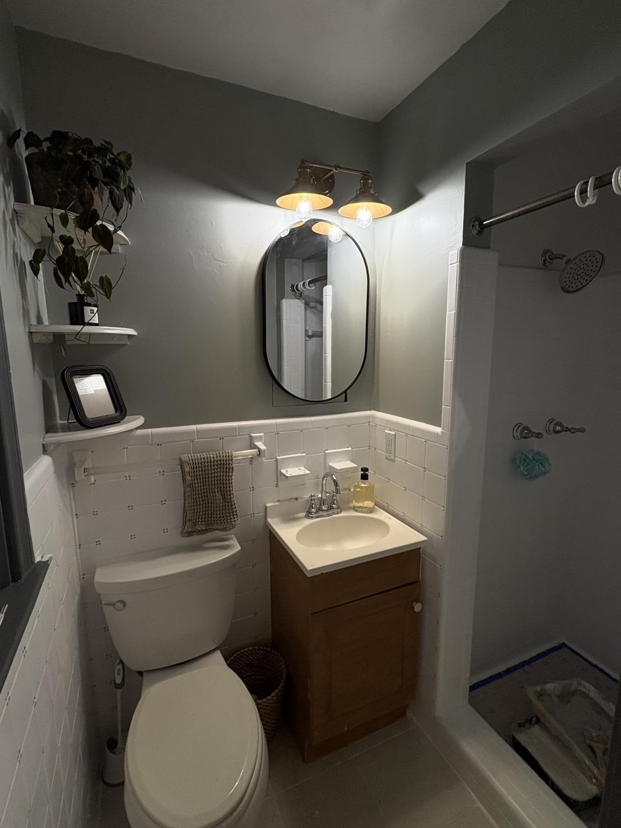 NADAMOO Tub and Tile Refinishing Kit (1kg / 35 oz, with tools), Bathtub Sink Countertop DIY Paint Kit for Bathroom Kitchen Porcelain Fiberglass, Semi-gloss White Coat - Customer Photo 4