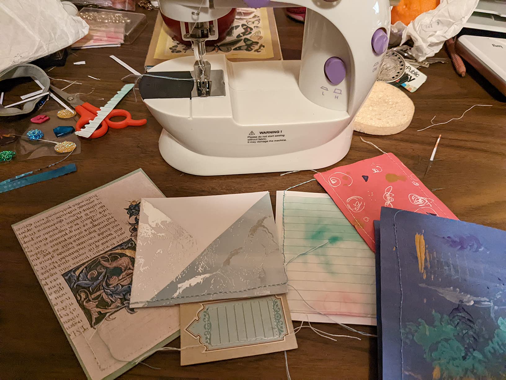 Made By Me My Very Own Sewing Machine for Beginner, Portable Battery Powered First Sewing Machine for Kids Ages 8+, Includes Fabric, Thread, Measuring Tape, & Stuffing - Customer Photo 1