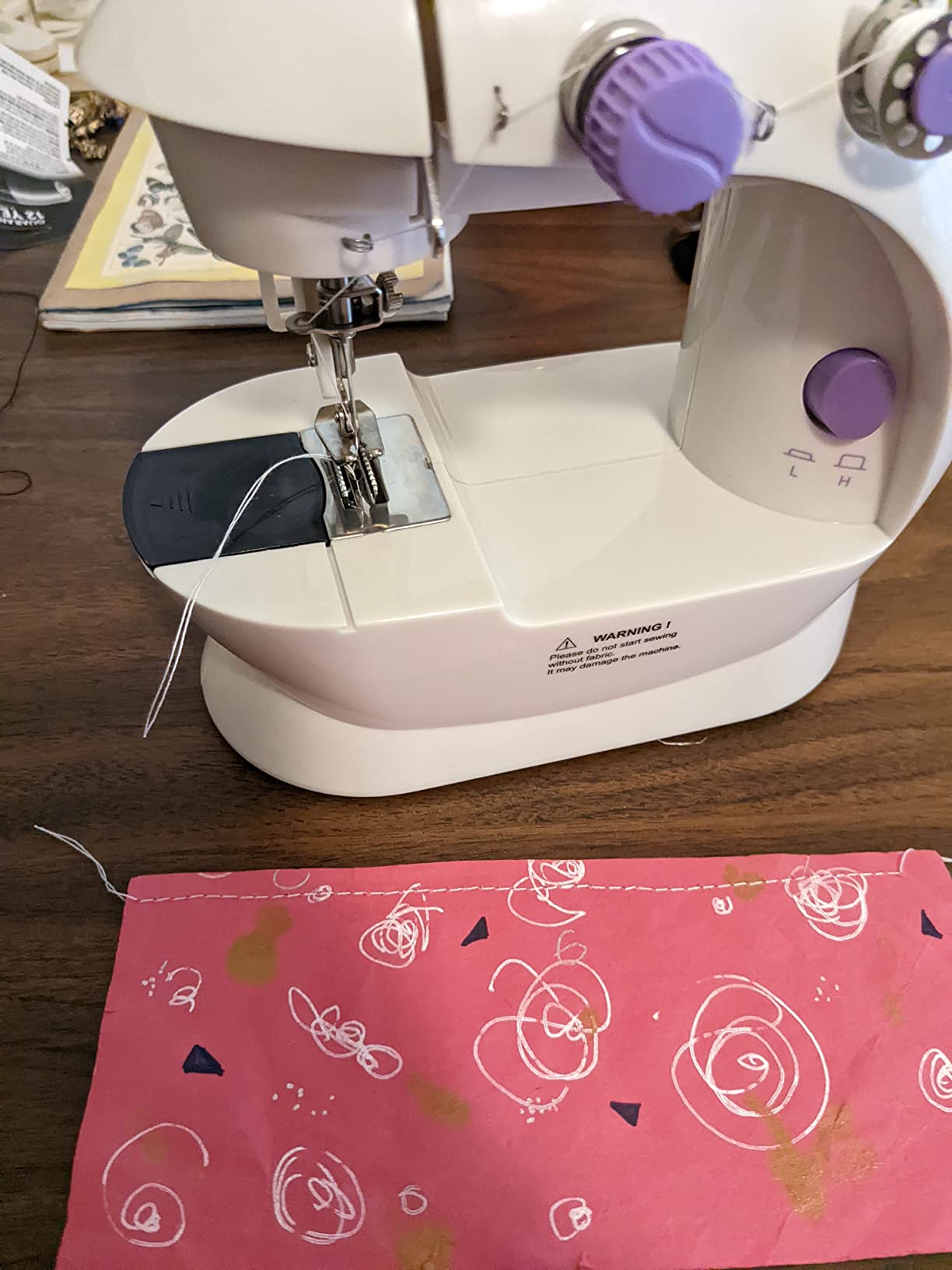 Made By Me My Very Own Sewing Machine for Beginner, Portable Battery Powered First Sewing Machine for Kids Ages 8+, Includes Fabric, Thread, Measuring Tape, & Stuffing - Customer Photo 2