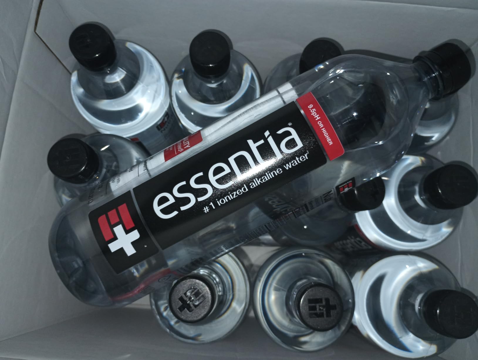 Essentia Water LLC , 99.9% Pure, Infused with Electrolytes for a Smooth Taste, pH 9.5 or Higher; Ionized Alkaline Water, Black, 42.3 Fl Oz (Pack of 12) - Customer Photo 2