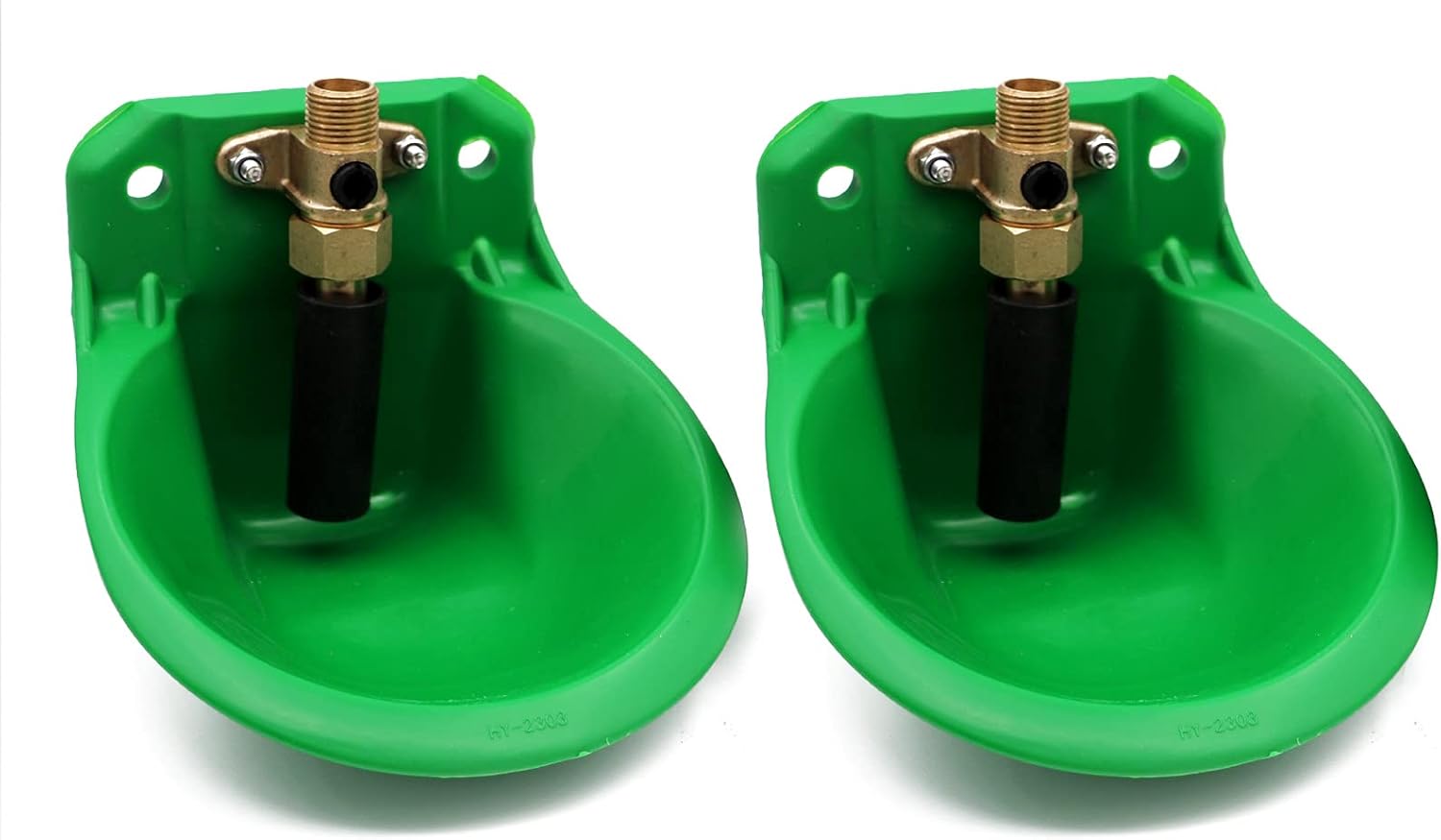 KHEARPSL 2 Pack Automatic Sheep Goat Water Bowl with Copper Valve Livestock Waterer Plastic Drinking Bowl Water Dispenser for Sheep Goat Dog Piglet Calf (2) - Customer Photo 1
