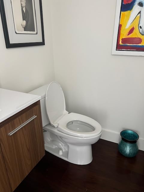 TOTO Drake Two-Piece Elongated 1.28 GPF TORNADO FLUSH Toilet with CEFIONTECT and SoftClose Seat, WASHLET+ Ready, Cotton White - MS776124CEG#01 Customer Review TOTO Drake Two-Piece Elongated 1.28 GPF TORNADO FLUSH Toilet with CEFIONTECT and SoftClose Seat, WASHLET+ Ready, Cotton White - MS776124CEG#01 - Customer Photo 1