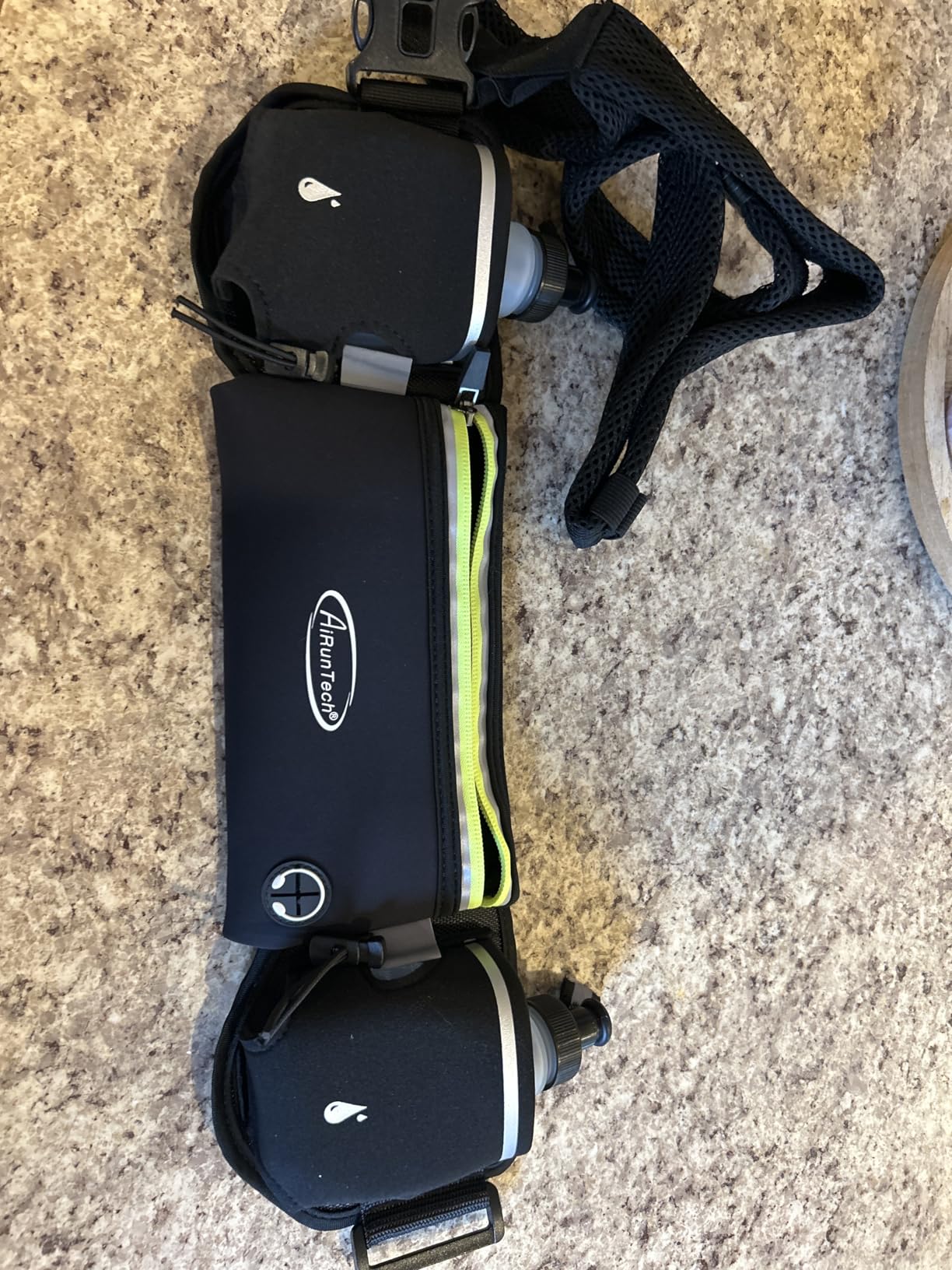 AiRunTech Hydration Running Belt with Water Bottle, Running Fanny Pack for Phone and Wallet Holder, Running Bag Runners Essentials Accessories Marathon Triathlon Walking Jogging Gear Gift - Customer Photo 2