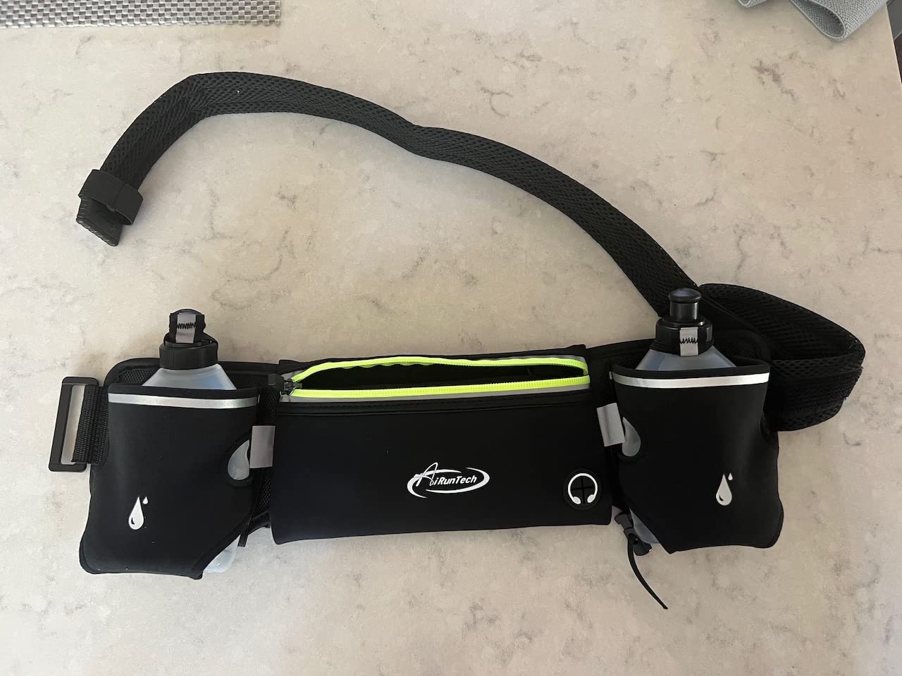 AiRunTech Hydration Running Belt with Water Bottle, Running Fanny Pack for Phone and Wallet Holder, Running Bag Runners Essentials Accessories Marathon Triathlon Walking Jogging Gear Gift - Customer Photo 3