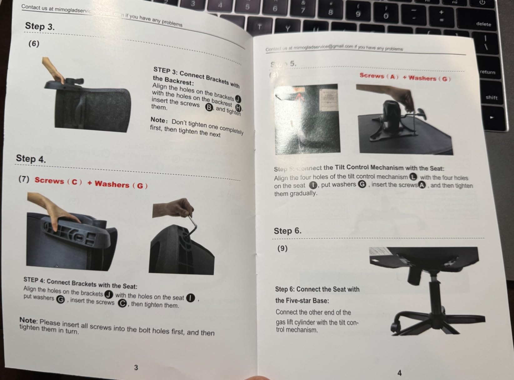 Mimoglad Ergonomic Office Chair - BIFMA Certified, Flip-up Armrests & 135° Recline, Adjustable Lumbar Support - Space-Saving Task Chair for Business/Team Office & Home (Black, 300lbs) - Customer Photo 5