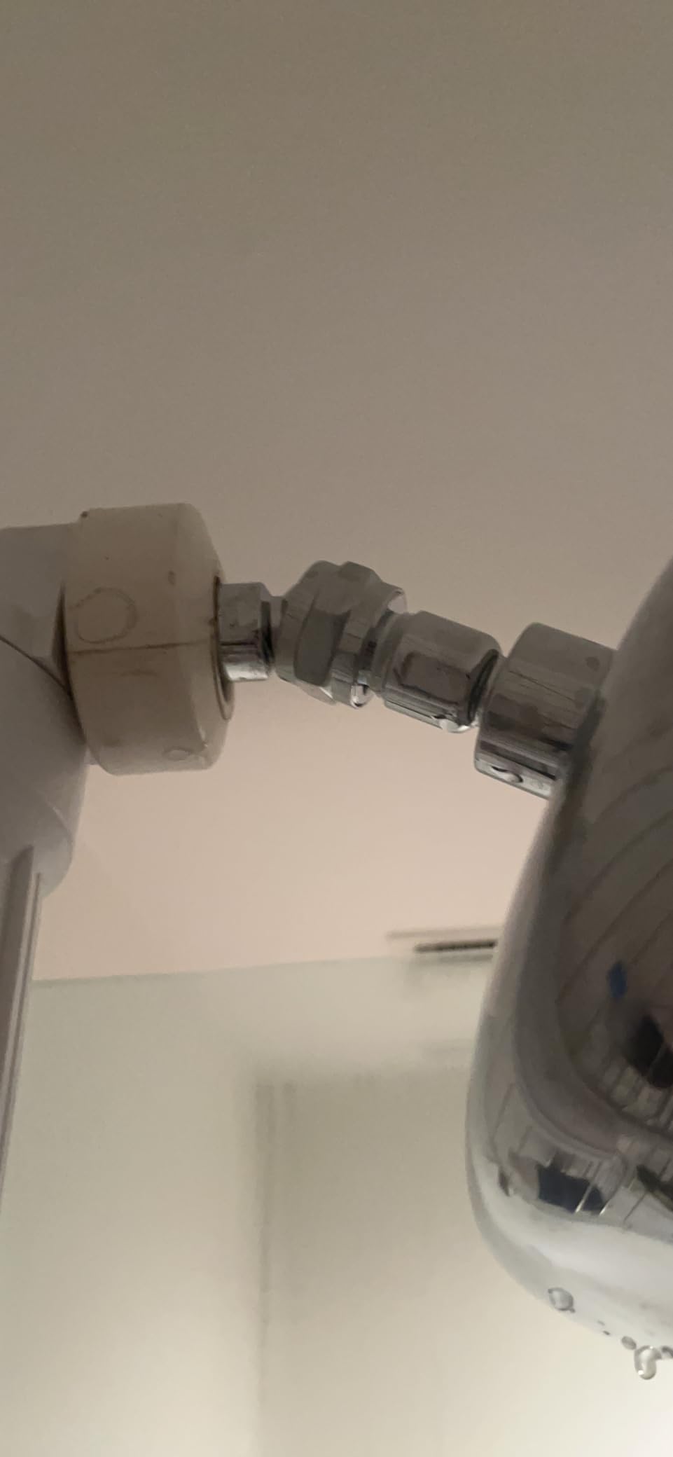 NearMoon Shower Head Swivel Ball Adapter - Solid Brass Shower Connector Ball Joint Adjustable Universal Shower Arm Extension Component (Chrome Finish) - Customer Photo 2