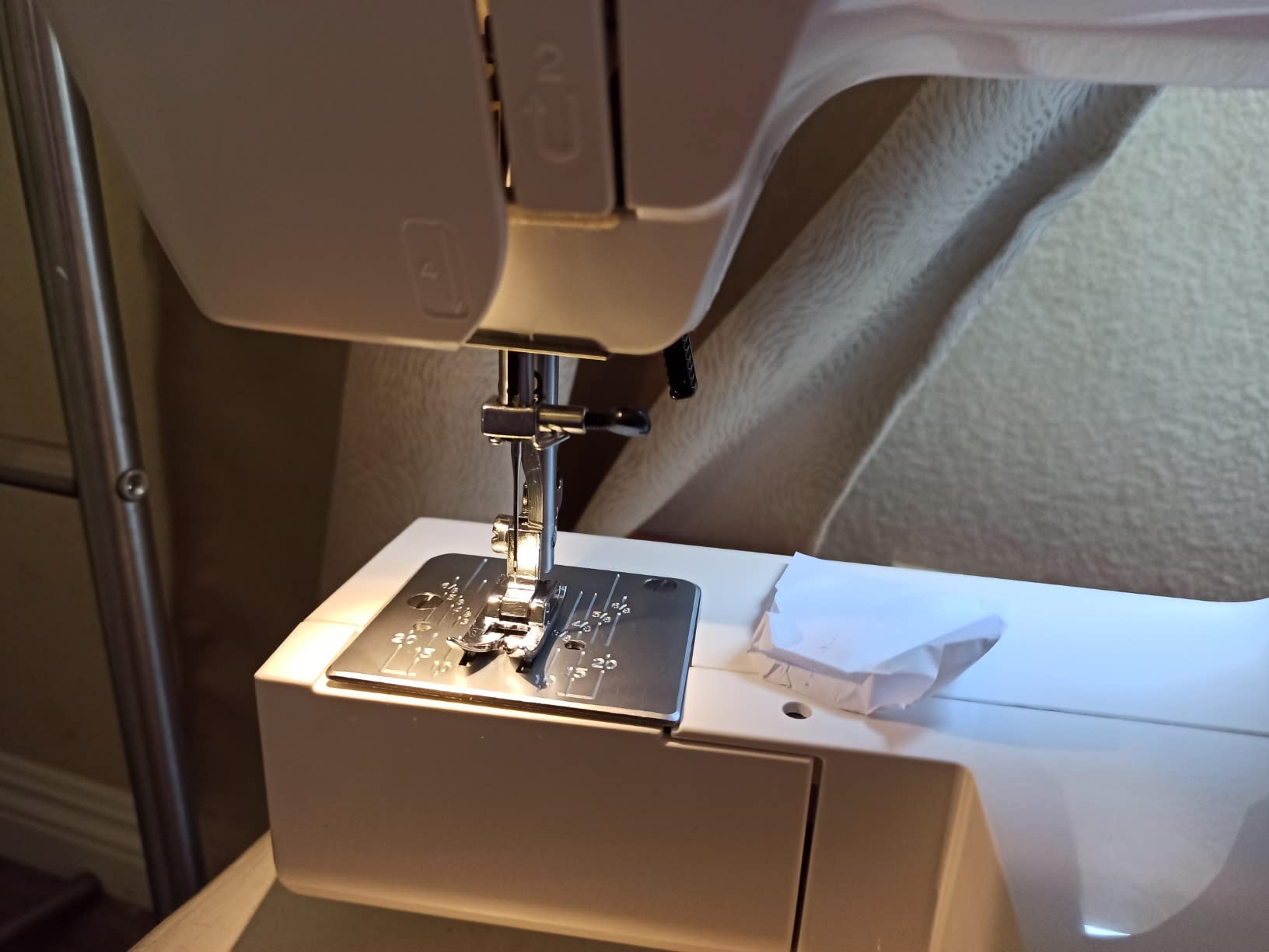 The Believe Beginner Sewing Machine by American Home Makes Sewing for Beginners Easy on Portable Small Sewing Machine with 12 Built-In Stitches, Automatic Stitch Control Plus Fun Decals, AH600 - Customer Photo 3