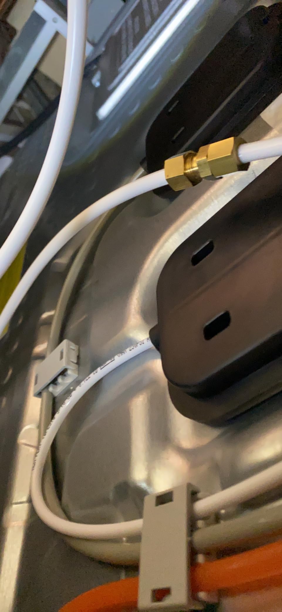 Ice Maker Water Line Kit - Food Grade Refrigerator/Fridge Water Line Kit,25FT 1/4In O.D.Water Line with Self Piercing Valve and Quick Fittings, for Adding a branch waterway to Refrigerator/Ice Maker Customer Review Ice Maker Water Line Kit - Food Grade Refrigerator/Fridge Water Line Kit,25FT 1/4In O.D.Water Line with Self Piercing Valve and Quick Fittings, for Adding a branch waterway to Refrigerator/Ice Maker - Customer Photo 2