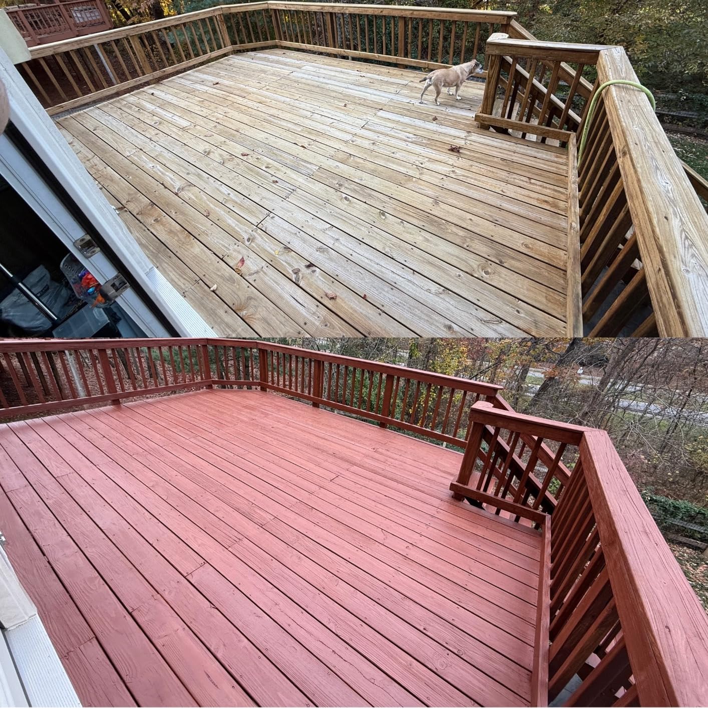 Thompson's WaterSeal Semi-Transparent Waterproofing Wood Stain and Sealer, Chestnut Brown, 1 Gallon - Customer Photo 2