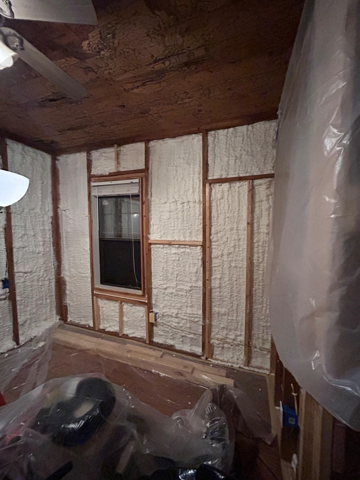 Akfix Thermcoat Spray Foam Insulation Kit (240 Board Feet) Closed Cell Expanding Sealant for Thermal & Acoustic Protection - Customer Photo 1