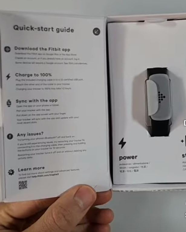 Fitbit Inspire 3 Health &-Fitness-Tracker with Stress Management, Workout Intensity, Sleep Tracking, 24/7 Heart Rate and more, Midnight Zen/Black One Size (S & L Bands Included) - Customer Photo 1
