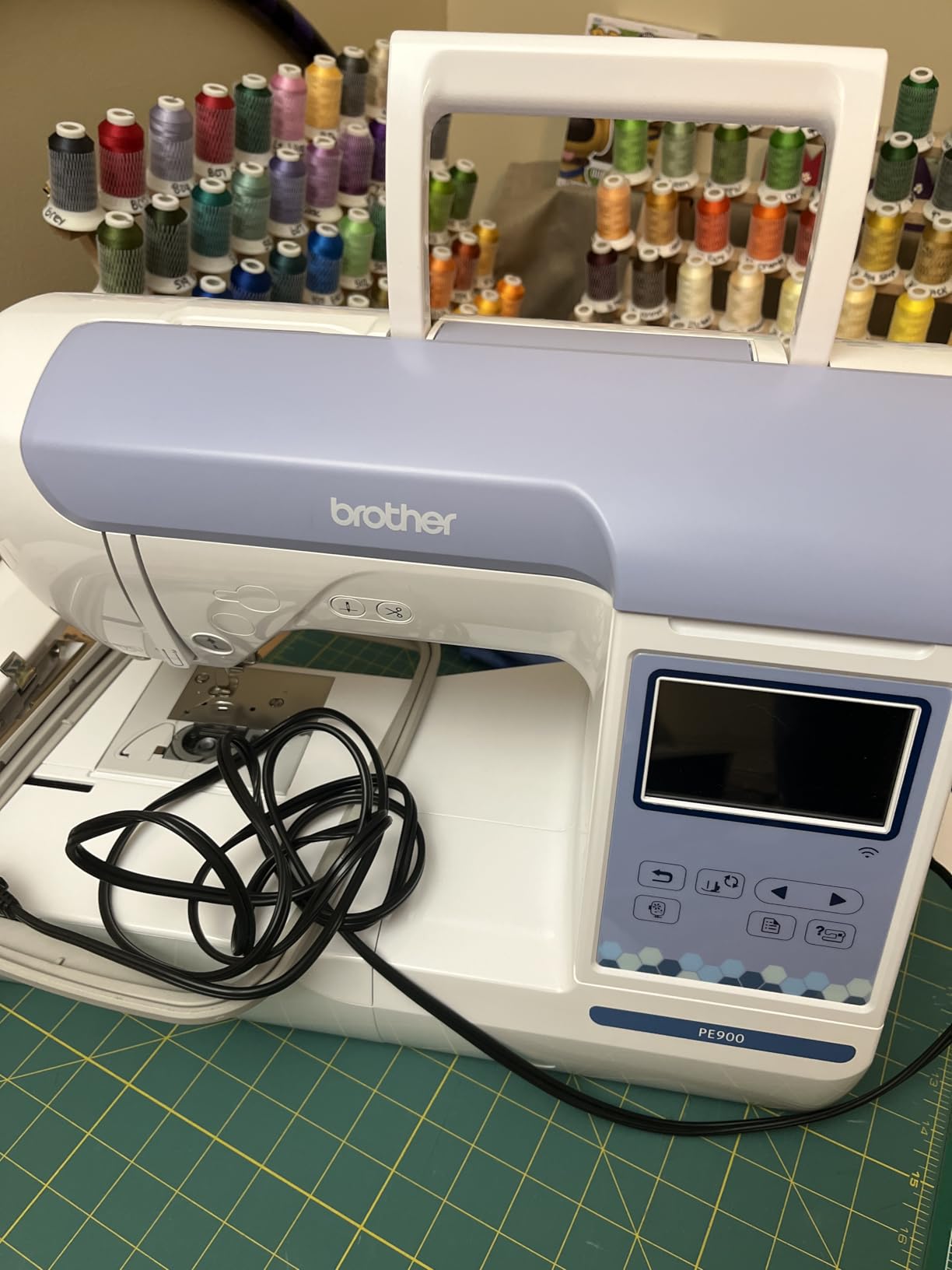 Brother PE900 Embroidery Machine with WLAN, White - Customer Photo 1