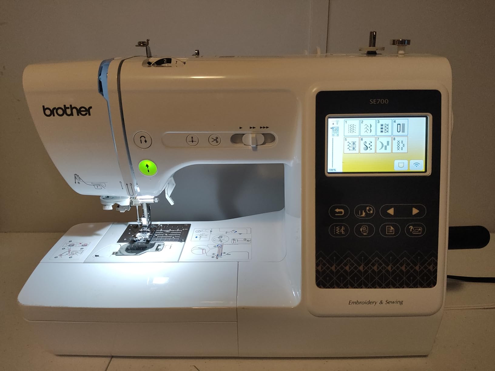 Brother SE700 Sewing and Embroidery Machine, Wireless LAN Connected, 135 Built-in Designs, 103 Built-in Stitches, Computerized, 4
