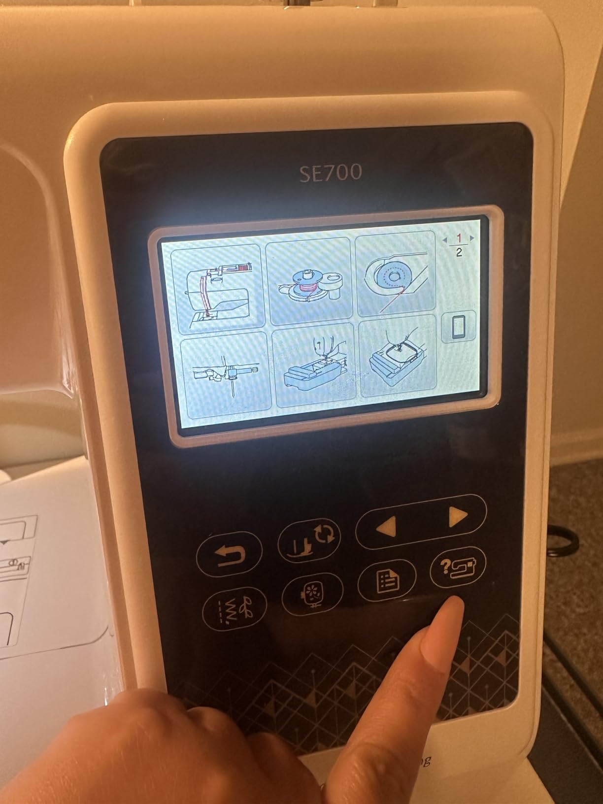 Brother SE700 Sewing and Embroidery Machine, Wireless LAN Connected, 135 Built-in Designs, 103 Built-in Stitches, Computerized, 4