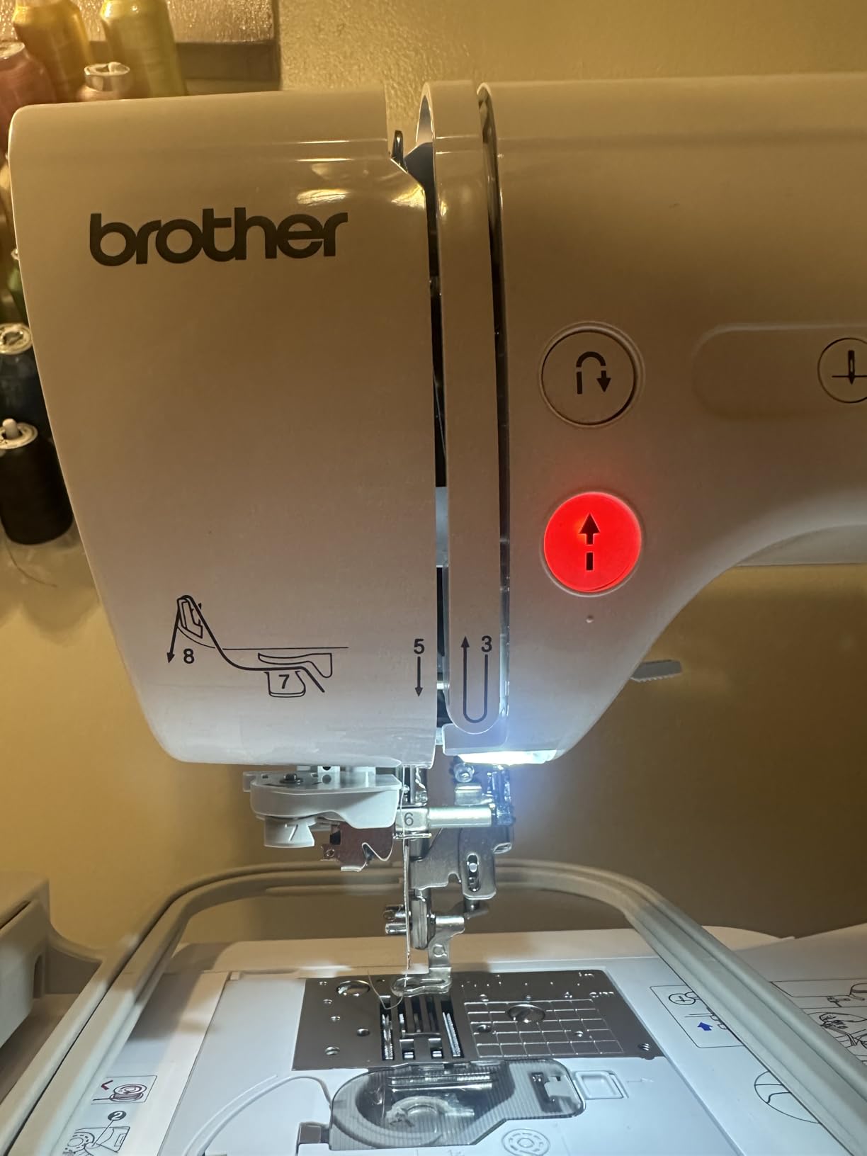 Brother SE700 Sewing and Embroidery Machine, Wireless LAN Connected, 135 Built-in Designs, 103 Built-in Stitches, Computerized, 4