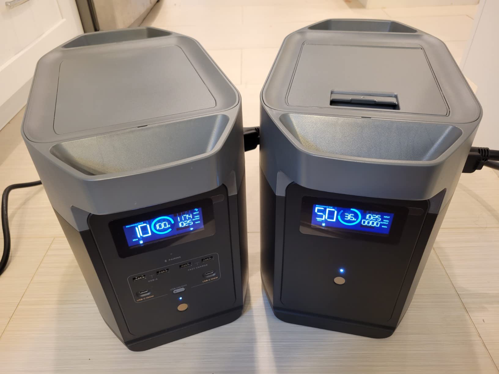 EF ECOFLOW Portable Power Station DELTA 2, 1024Wh LiFePO4 (LFP) Battery, 1800W AC/100W USB-C Output, Solar Generator(Solar Panel Optional) for Home Backup Power, Camping & RVs - Customer Photo 1