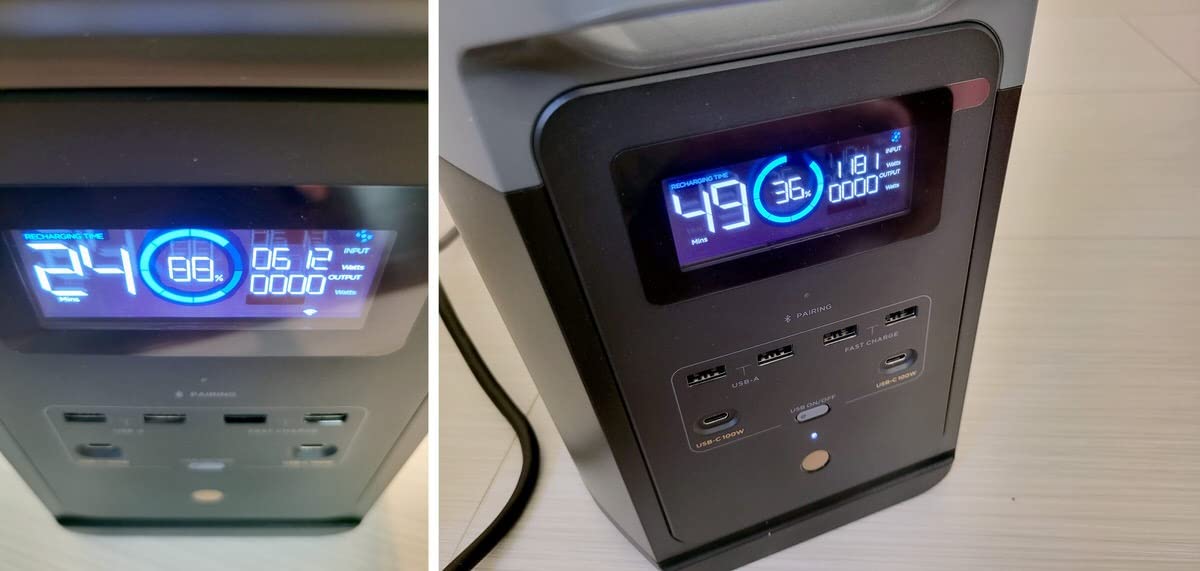 EF ECOFLOW Portable Power Station DELTA 2, 1024Wh LiFePO4 (LFP) Battery, 1800W AC/100W USB-C Output, Solar Generator (Solar Panel Optional) for Home Backup Power, Camping & RVs Customer Review EF ECOFLOW Portable Power Station DELTA 2, 1024Wh LiFePO4 (LFP) Battery, 1800W AC/100W USB-C Output, Solar Generator (Solar Panel Optional) for Home Backup Power, Camping & RVs - Customer Photo 2