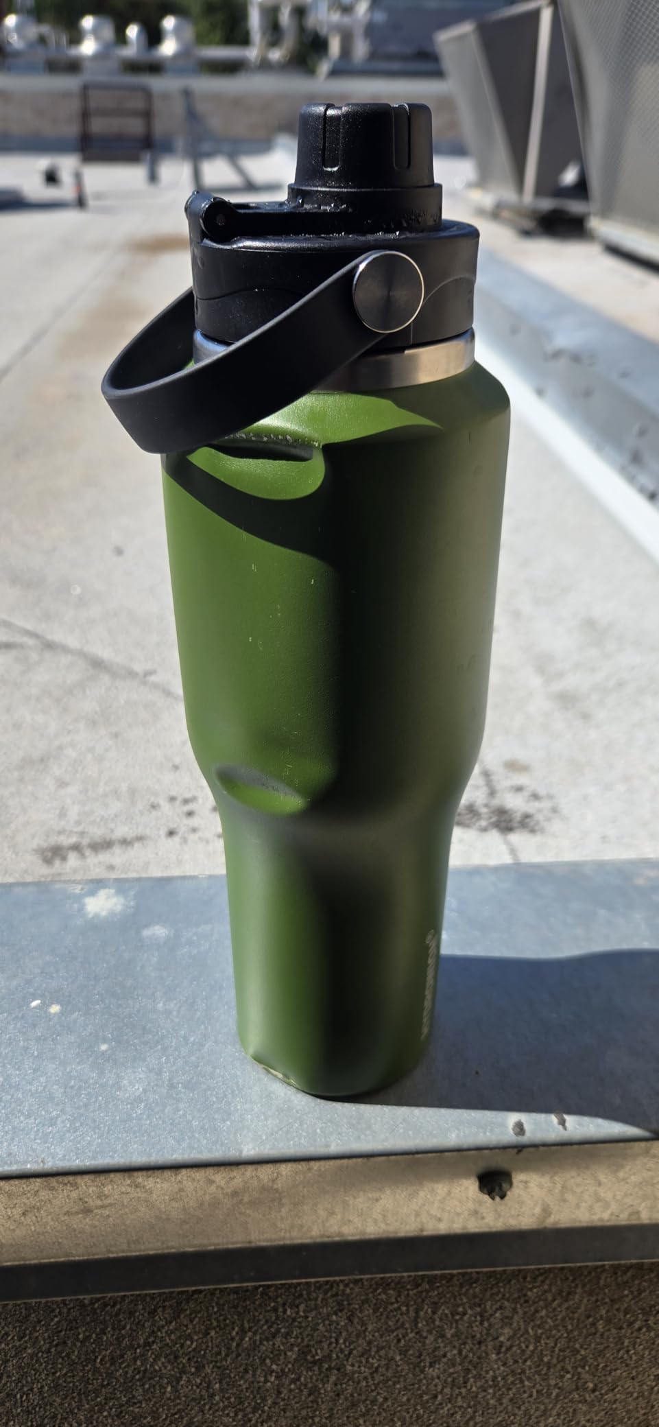 HYDROWION 32oz Stainless Steel Water Bottle(Cold for 48 Hrs, Hot for 24 Hrs),Double Wall Vacuum Insulated Water Bottle with Straw Lid, Spout Lid and Flex Cap, Fit in Any Car Cup Holder,Black - Customer Photo 2