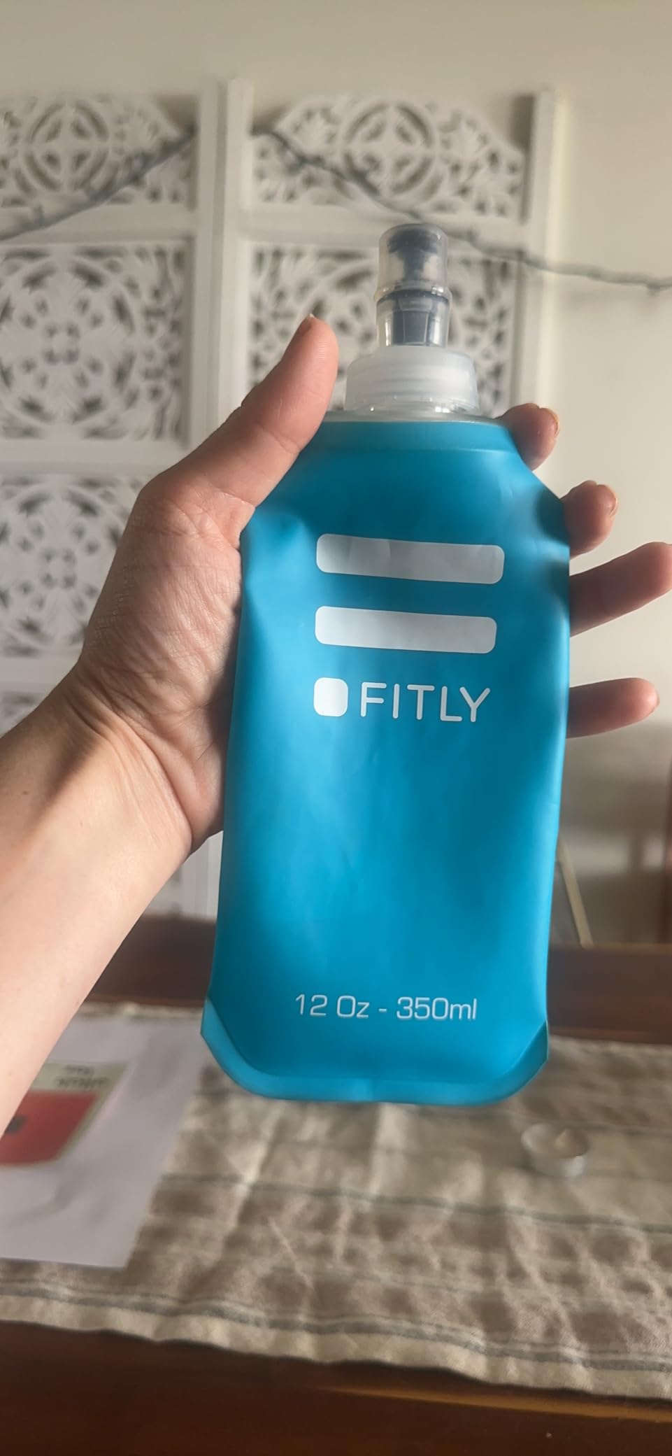 Soft Flask - Shrink As You Drink Soft Water Bottle for Hydration Pack - Folding Water Bottle Ideal for Running, Hiking, Cycling, Climbing & Rigorous Activity - Customer Photo 2