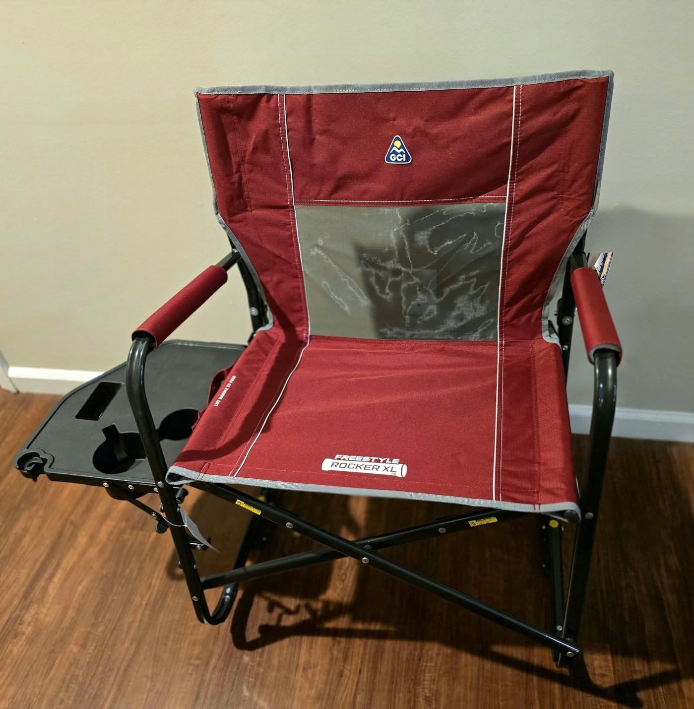 GCI OUTDOOR Freestyle Rocker Portable Folding Rocking Chair, Outdoor Camping Chair with Side Table - Customer Photo 2
