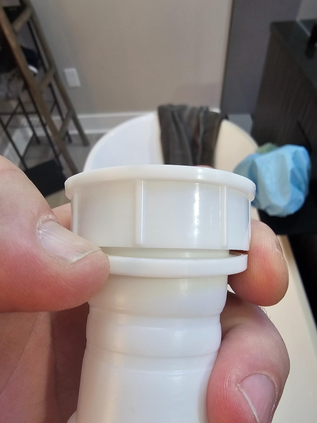 Bathtub Shower Drain Pipe, Low Profile Flat 1 1/2 P Trap Kit Flexible Freestanding Tub Drain for Bath Customer Review Bathtub Shower Drain Pipe, Low Profile Flat 1 1/2 P Trap Kit Flexible Freestanding Tub Drain for Bath - Customer Photo 1